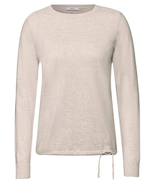 Cecil Natural Strickpullover aus reiner Baumwolle