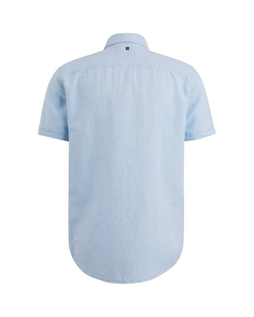 PME LEGEND Langarmhemd Hemd Regular Fit Kurzarm (1-tlg) in Blue für Herren