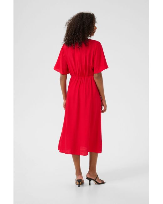 Kaffe Red Blusenkleid Kleid KAjasmin