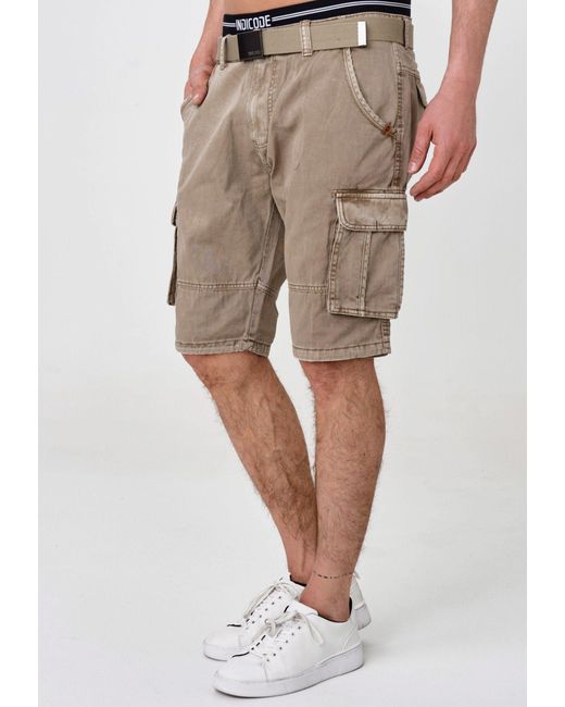 INDICODE Cargoshorts Blixt in Natural für Herren