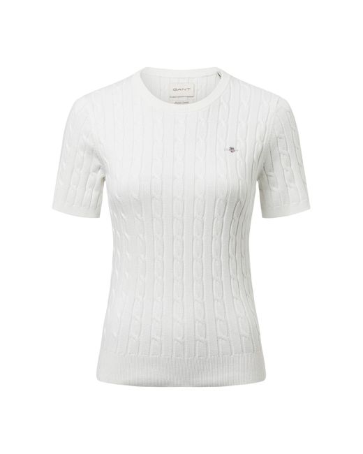 Gant White Strickpullover