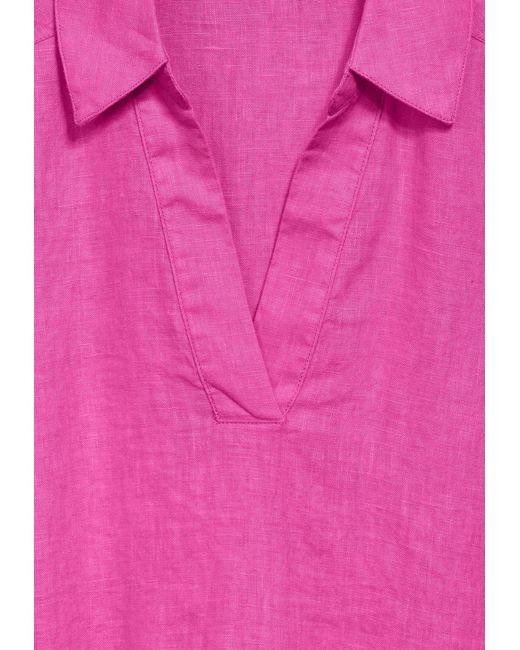 Cecil Pink A-Linien-Kleid Sommerliches Leinenkleid