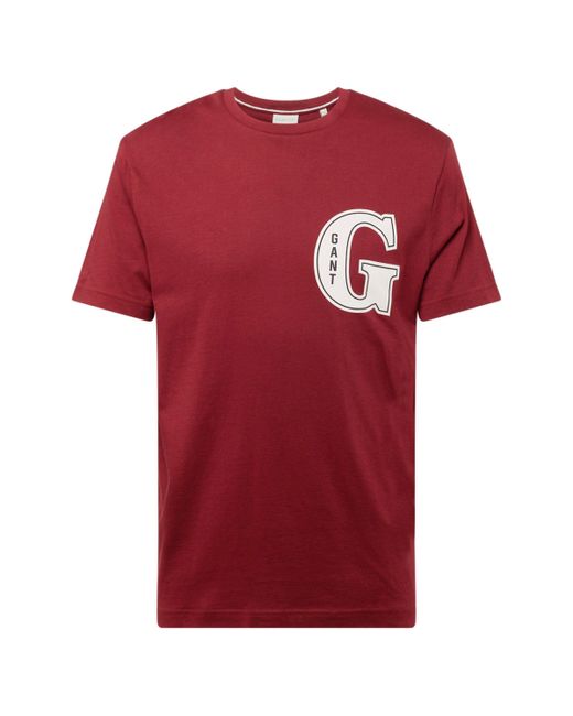 Gant T-Shirt (1-tlg) in Red für Herren