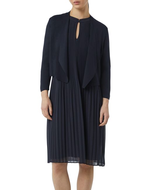 comma casual identity Blue Strickjacke