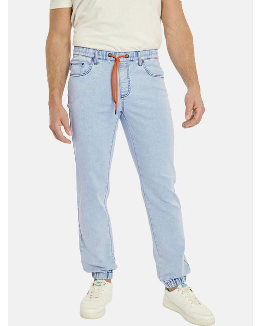 Jan Vanderstorm 5-Pocket-Jeans HAAPI mit elastischem Bund in Blue für Herren