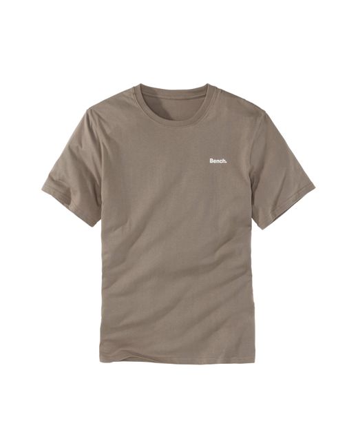 Bench T-Shirt mit kleinem Markenaufdruck vorn in Gray für Herren