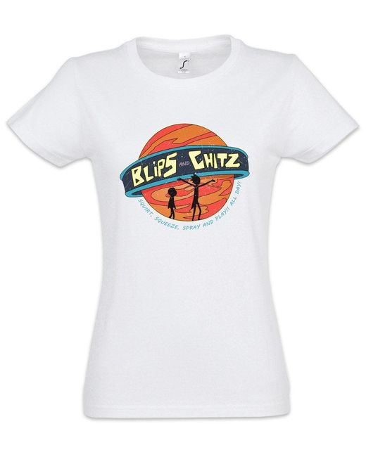 Urban Backwoods White Print- Blips And Chitz T-Shirt Rick Sanchez Beth Smith Jerry Morty Fun