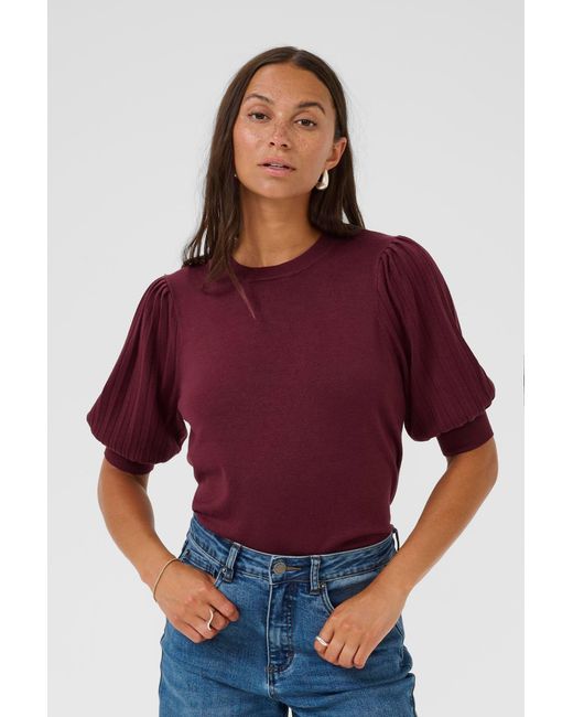 Kaffe Red Strickpullover KAlone