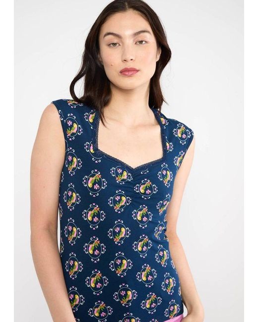 Blutsgeschwister Blue Shirttop