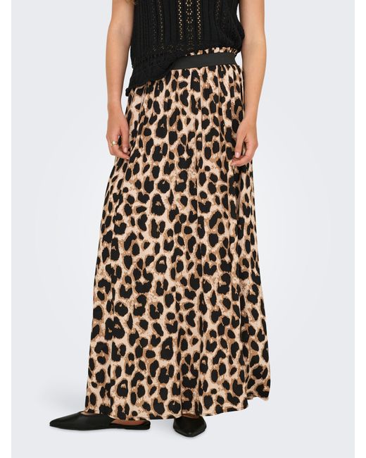 ONLY White Maxirock ONLVENEDIG AOP LIFE LONG SKIRT