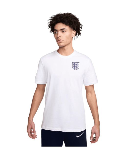 Nike England Crest T-Shirt EM 2024 default in White für Herren