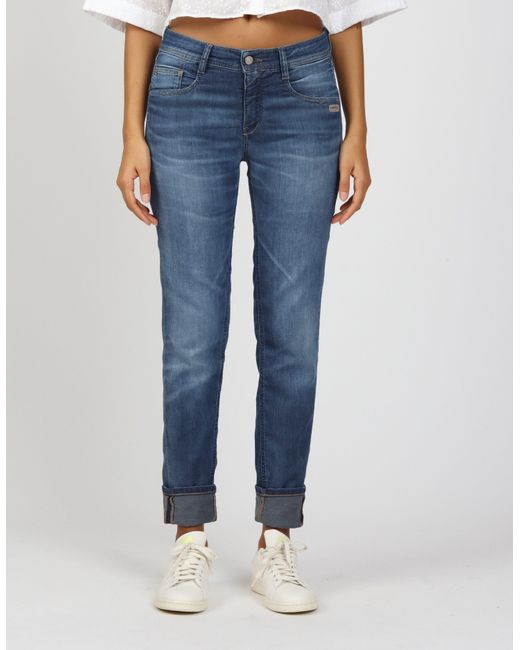 Gang Blue Relax-fit-Jeans 94AMELIE mit doppelter rechter Gesäßtasche