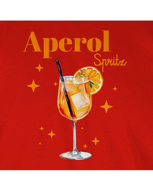 Shirtracer T-Shirt Aperol Spritz Kostüm Aperoli Aperollin Freundin Spritztour Karneval & Fasching in Red für Herren