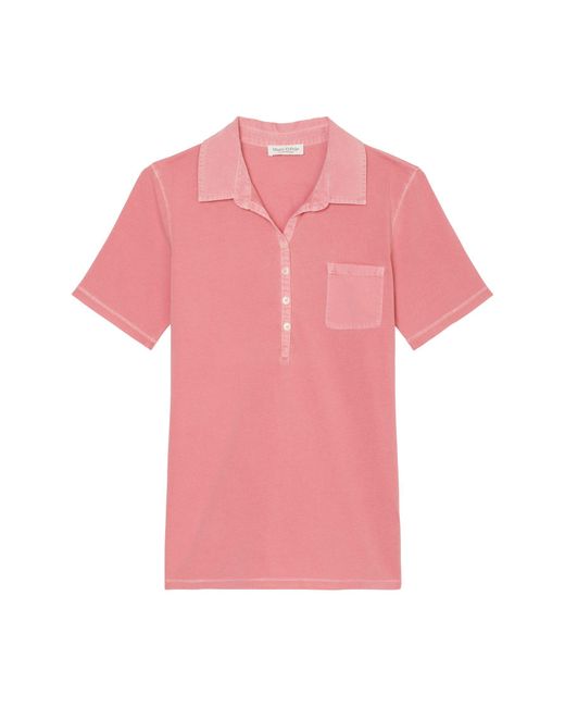 Marc O' Polo Pink Marc O' Shirtbluse Polo-shirt, short-sleeve, woven det