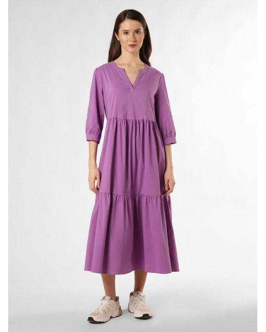 Marie Lund Purple A-Linien-Kleid Zora