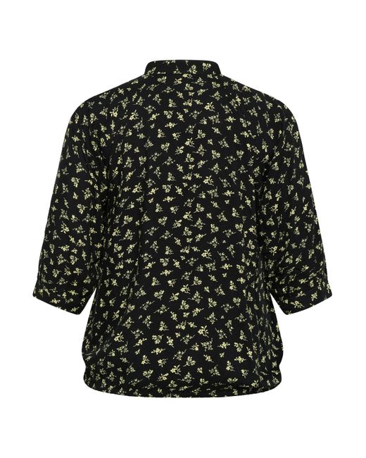 Kaffe Black Langarmbluse Langarm-Bluse KCemina Große Größen