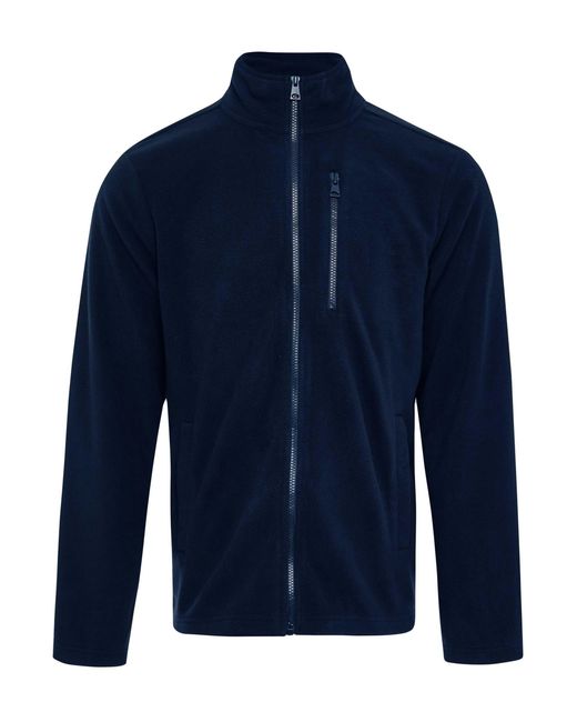 Threadbare Fleecejacke THBMyers im schlichten Design in Blue für Herren