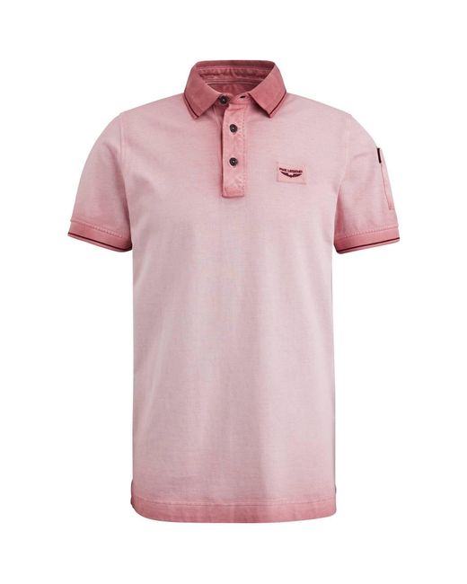 PME LEGEND Poloshirt Short sleeve polo light pique cold in Pink für Herren