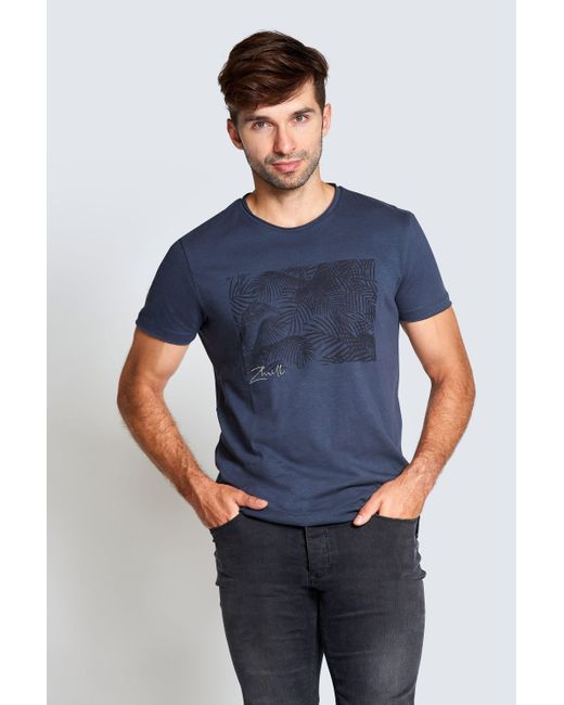 Zhrill T-Shirt ED Blue (0-tlg) für Herren
