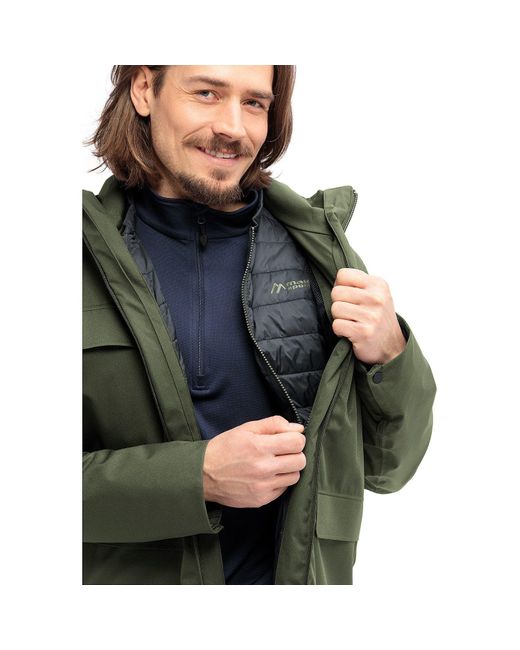 Maier Sports 3-in-1-Funktionsjacke Doppeljacke WOUT in Green für Herren