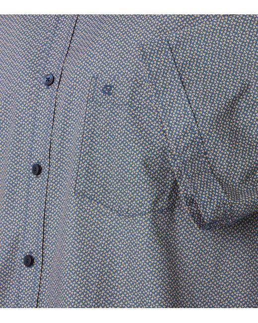 CASA MODA Kurzarmhemd Freizeithemd Kurzarm Print in Gray für Herren