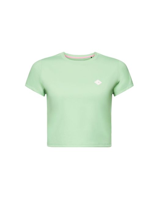Esprit Green Logo-T-Shirt in Cropped-Länge (1-tlg)
