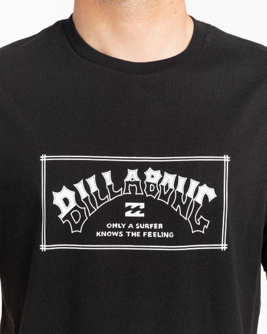 Billabong T-Shirt Arch Wave in Black für Herren