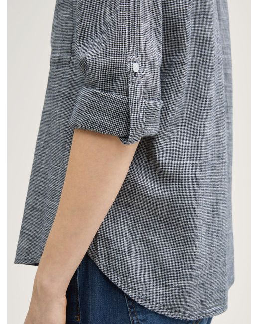 Tom Tailor Gray Langarmbluse Bluse mit Brusttaschen