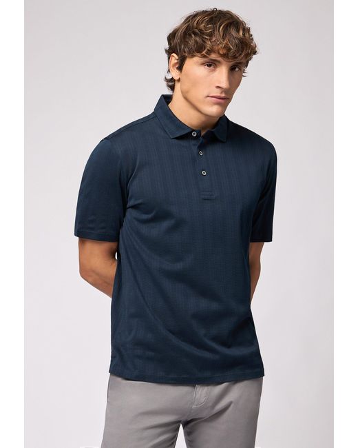 Roy Robson Poloshirt Struktur-polo in Blue für Herren