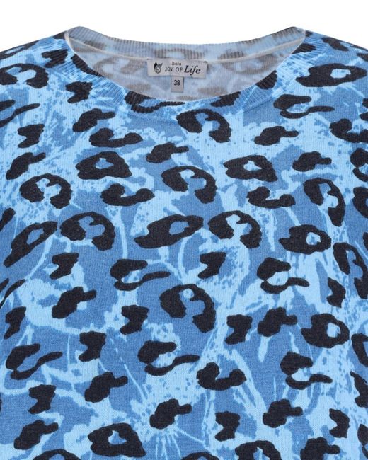 Hajo Blue Rundhalspullover Pullover mit Animalprint