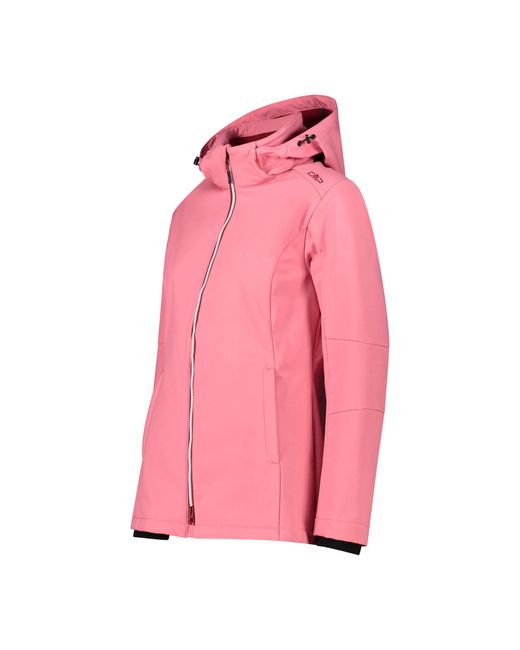 CMP Pink Softshelljacke Softshell Jacke Zip Hood 3A22226