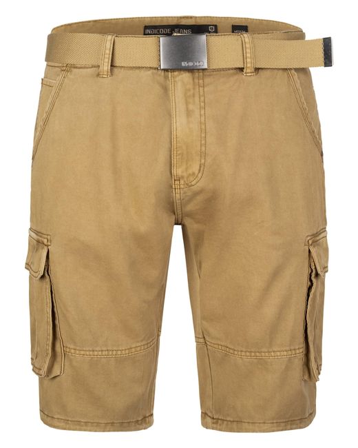 INDICODE Cargoshorts Blixt in Natural für Herren