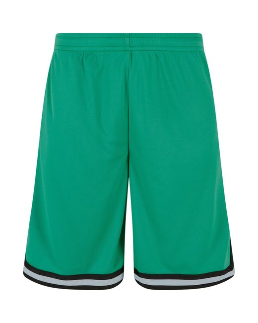 Urban Classics Stripes Mesh Shorts in Green für Herren