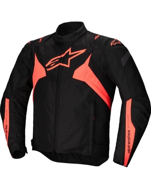 Alpinestars Motorradjacke T-Jaws V4 wasserdichte Motorrad Textiljacke herausnehmbares Innenfutter,wasserdicht in Black für Herren