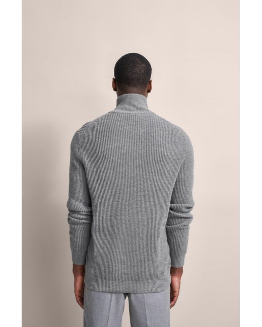 Bugatti Strickjacke grob gestrickt in Gray für Herren
