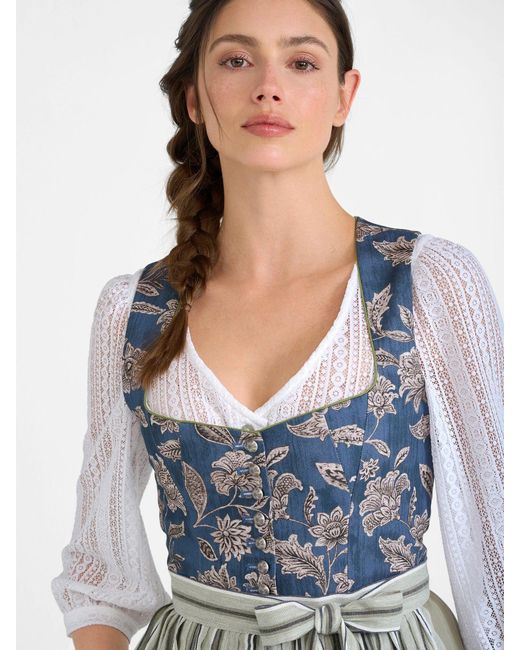 BERWIN & WOLFF Blue Dirndlbluse