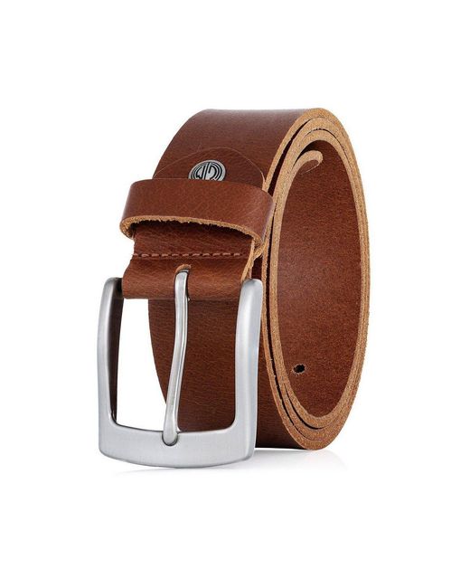 Lindenmann Ledergürtel in Brown für Herren
