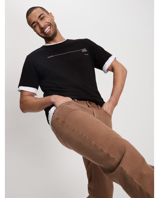 Cross Jeans ® T-Shirt 16060 in Black für Herren