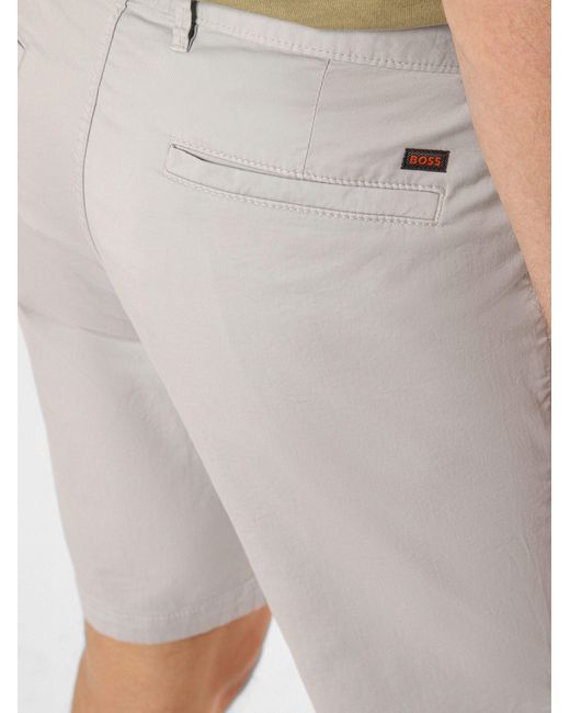 Boss Chino-Slim-Shorts in White für Herren