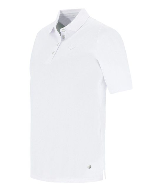 Hajo White Poloshirt Piqué stay fresh®
