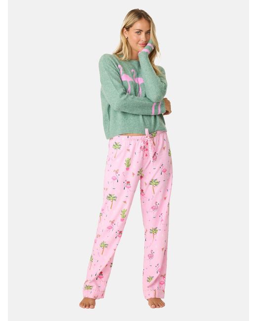 Pj Salvage Red Pyjamahose Flannels schlaf-hose pyjama schlafmode
