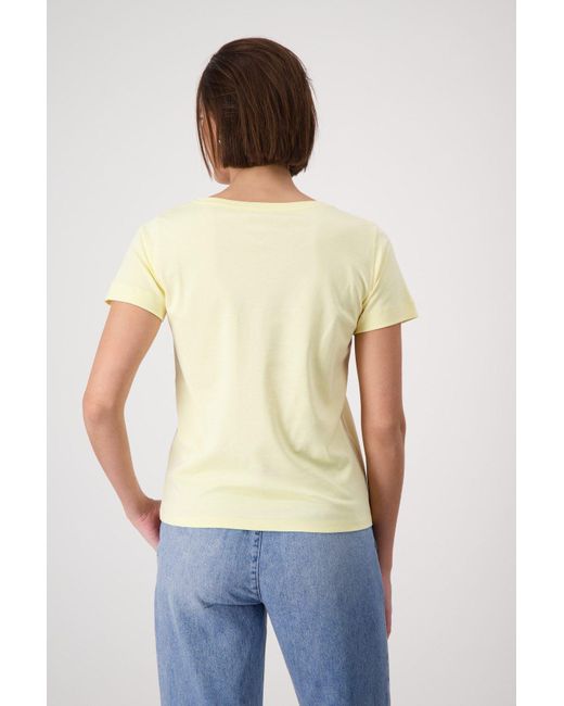 Monari Blue Rundhalsshirt mit Glitzernieten
