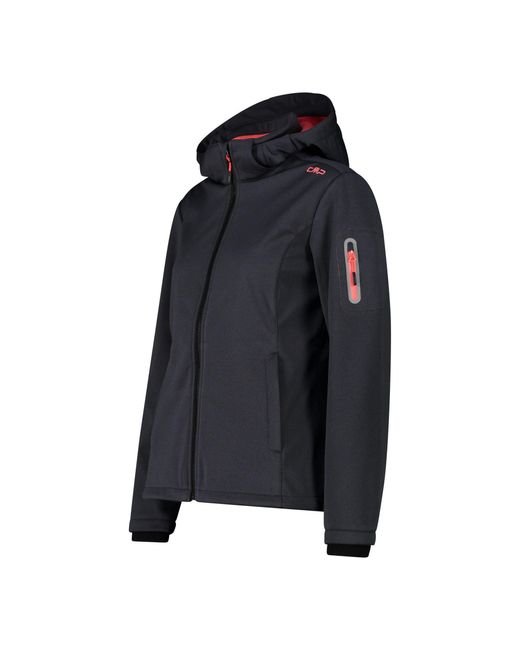 CMP Black Softshelljacke Woman Jacket Zip Hood 39A5006M