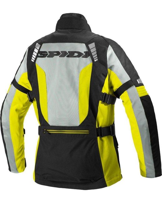 SPIDI Motorradjacke Terranet Motorrad Textiljacke winddicht wasserabweisend belüftet abriebfest robust in Black für Herren