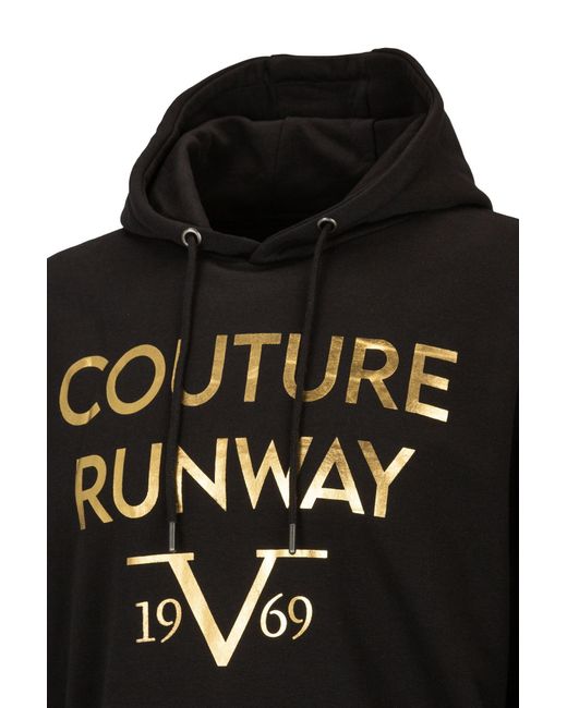 19V69 Italia by Versace Hoodie Nail in Schwarz für Herren | Lyst DE