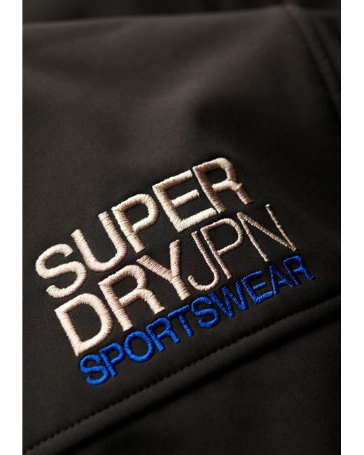 Superdry Softshelljacke SD-HOODED SOFT SHELL TREKKER JKT in Black für Herren