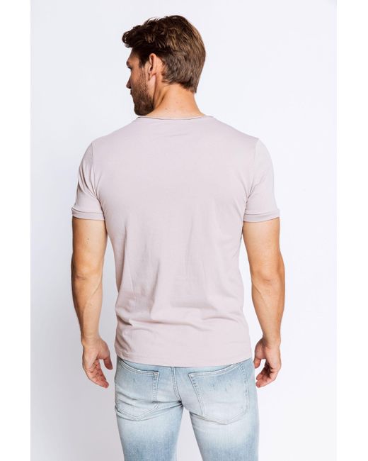 Zhrill T-Shirt PIERRE Lavender (0-tlg) in White für Herren
