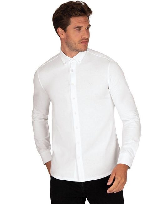 für Lyst DE Herren | Poloshirt Business-Piqué-Hemd Trigema Weiß in