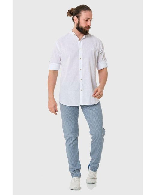 Cipo & Baxx Gerade Jeans Hose im dezenten Streifen-Look in Blue für Herren