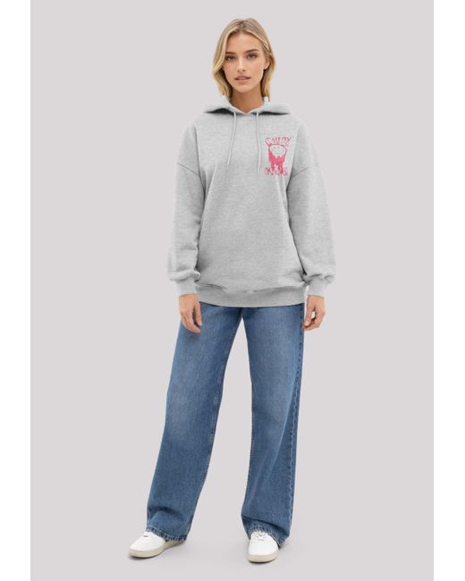 F4NT4STIC Gray Kapuzenpullover Smiley Originals Punk Drip Streetwear Premium Qualität